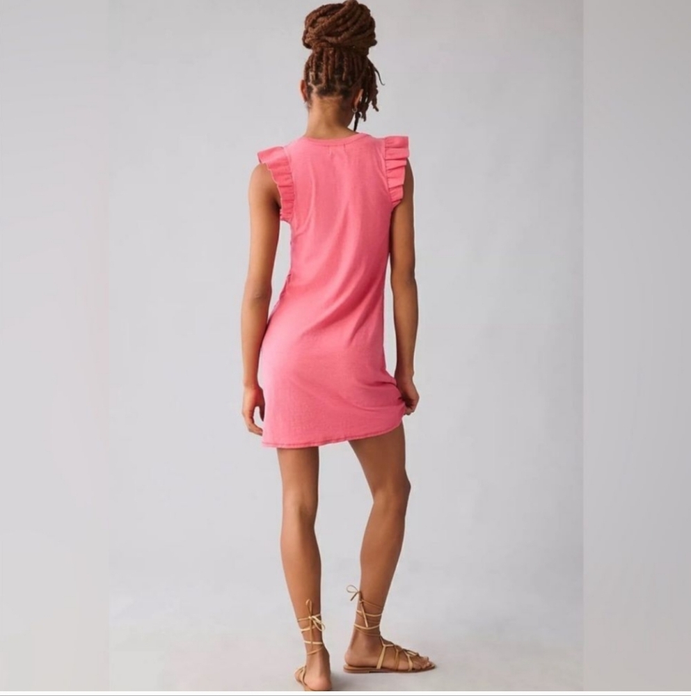 Nation Ltd Elliot Ruffle‎ Dress In Pink - Picture 2 of 12